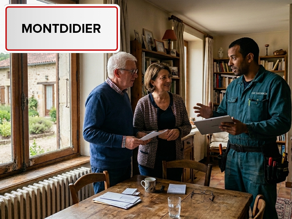 Installation de pompe à chaleur à Montdidier (80500) dans la Drôme